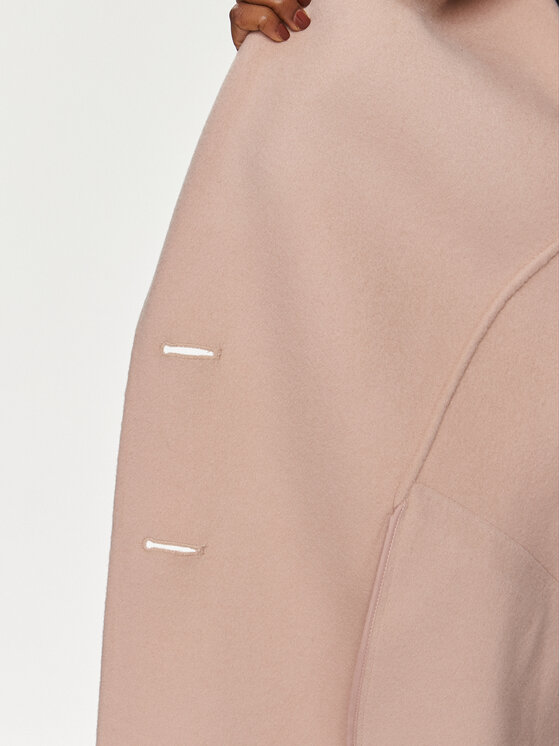 PINKO Pinko Płaszcz wełniany Emoticon 102569 Y27P Beżowy Relaxed Fit