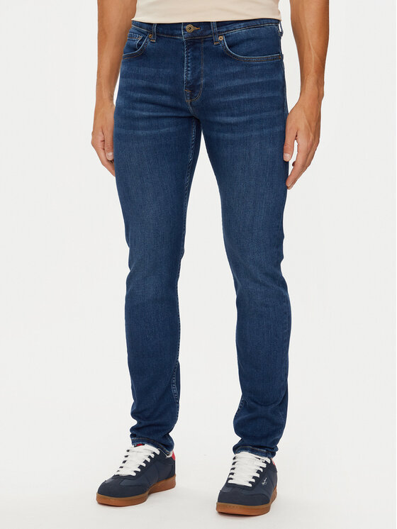 Pepe Jeans Džínsy PM207388 Tmavomodrá Slim Fit