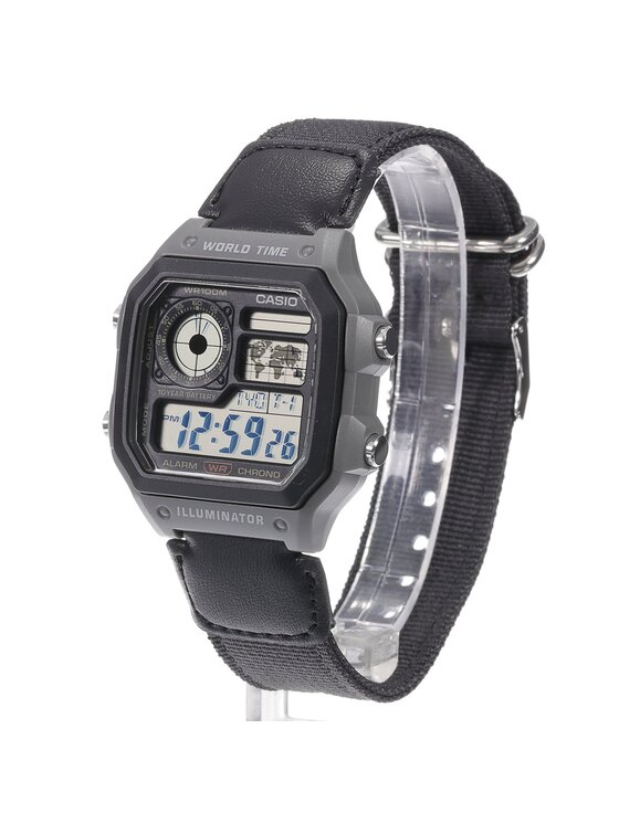 Casio Casio Ρολόι AE-1200WHUB-8AVEF Μαύρο