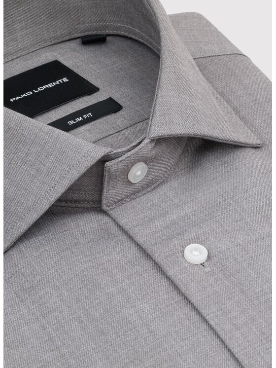 Pako Lorente Pako Lorente Koszula P25WF-1X-018 Szary Slim Fit
