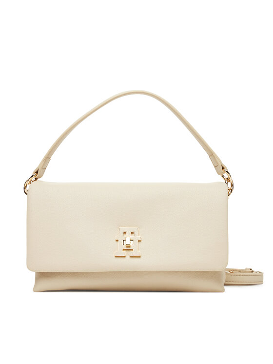 Geantă Tommy Hilfiger Th Modern Conv Crossover AW0AW17465 Bej
