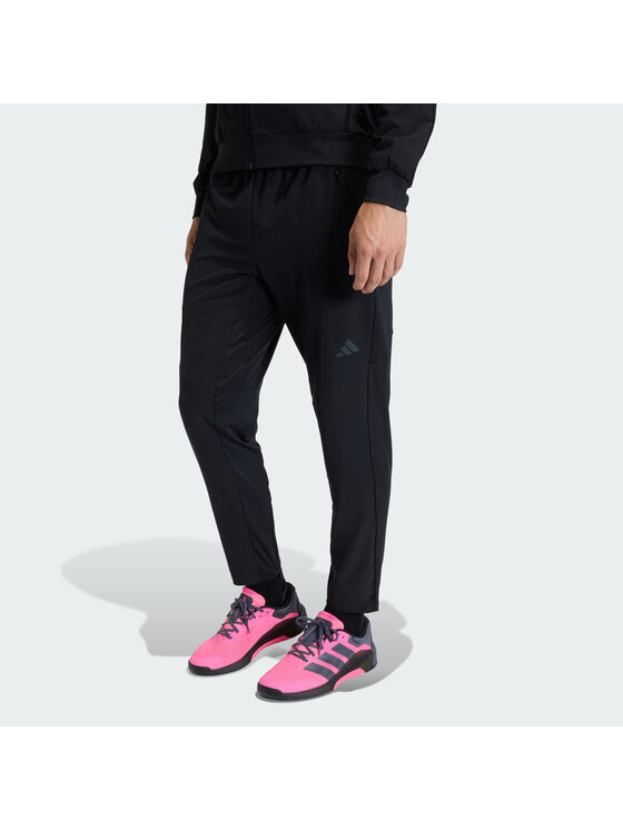 adidas adidas Donji dio trenerke D4T Workout KA7242 Crna Regular Fit