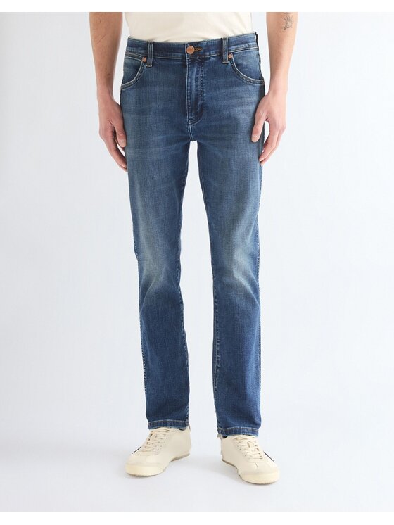 Wrangler Wrangler Jeansy LARSTON Niebieski Slim Fit