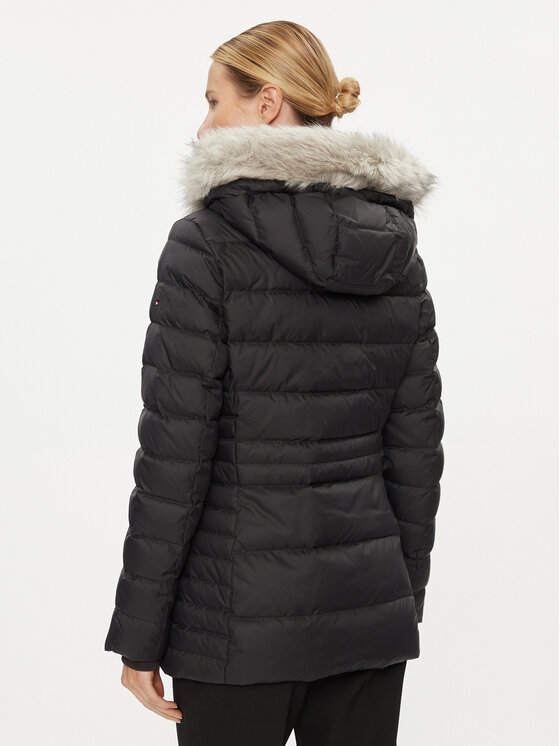 Tommy Hilfiger Tommy Hilfiger Μπουφάν πουπουλένιο Tyra WW0WW39746 Μαύρο Regular Fit