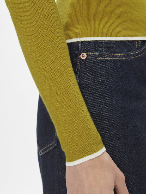 Vero Moda Vero Moda Pulover Flouncy 10299604 Rumena Slim Fit