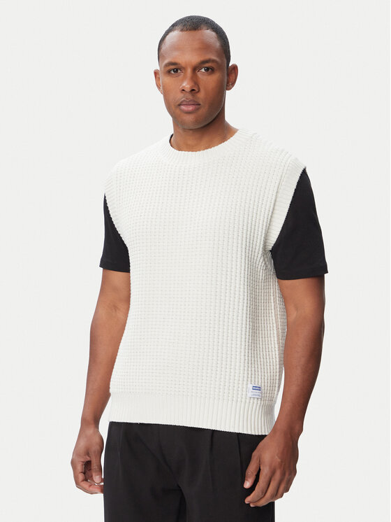 HUGO HUGO Gilet Spuro 50557346 Crema Regular Fit