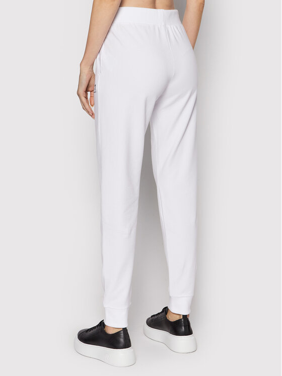 EA7 Emporio Armani EA7 Emporio Armani Spodnie dresowe 8NTP85 TJCQZ 0102 Biały Regular Fit