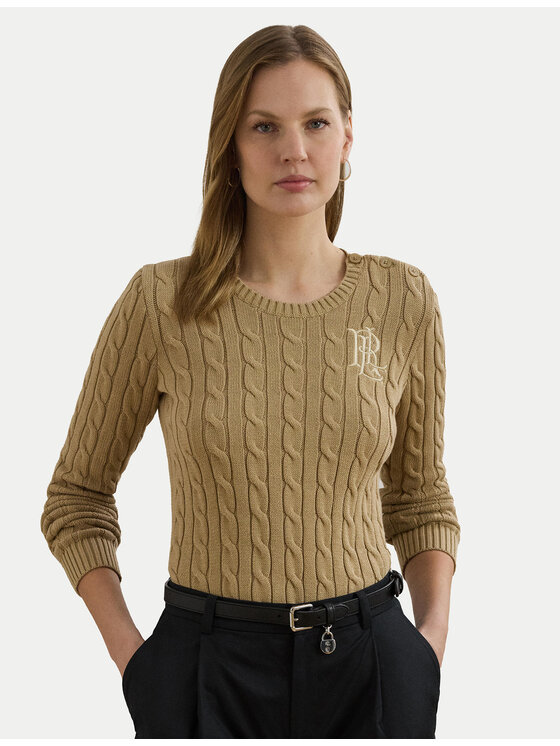 LAUREN RALPH LAUREN Lauren Ralph Lauren Sweater 200932223005 Bézs Slim Fit