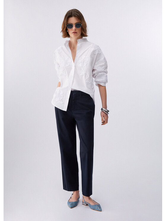 Liu Jo Liu Jo Koszula CA6170T039A11111 Biały Loose Fit