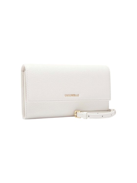 Coccinelle Coccinelle Portafoglio METALLIC S24 Bianco