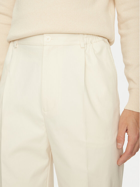 Marciano Guess Marciano Guess Pantaloni di tessuto 5GHB23 2304Z Écru Regular Fit