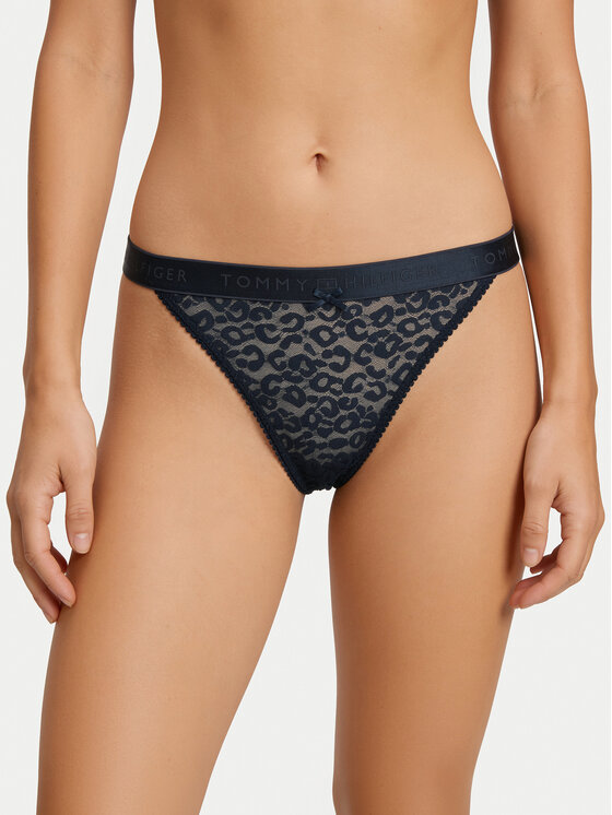 Tommy Hilfiger Tommy Hilfiger Stringid UW0UW06348 Tumesinine