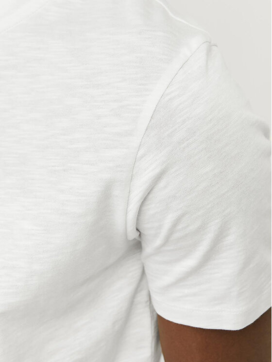 Jack & Jones Jack & Jones T-Shirt Jprblunixs 12257965 Biały Slim Fit