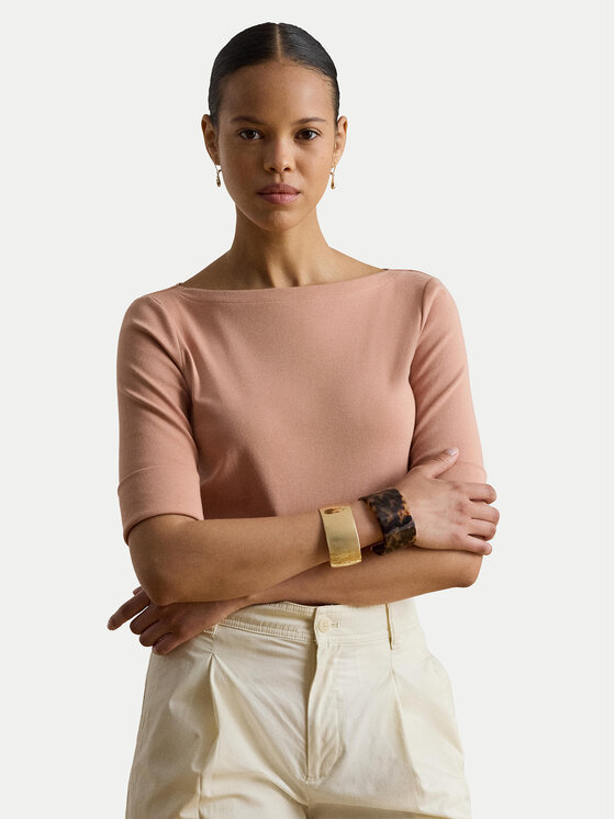 LAUREN RALPH LAUREN LAUREN RALPH LAUREN Bluzka Judy 200654963203 Różowy Slim Fit