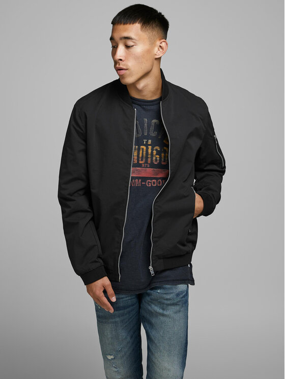 Jack & Jones Jack & Jones Geacă bomber Rush 12165203 Negru Regular Fit