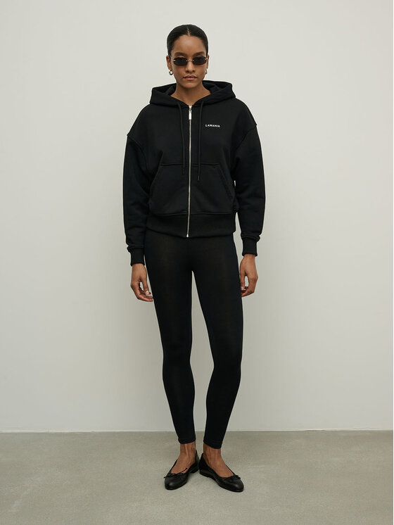 La Mania La Mania Felpa ZIPPY 3 Nero Classic Fit