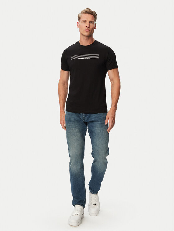 Karl Lagerfeld Jeans Karl Lagerfeld Jeans T-Shirt B3M17001 Schwarz Slim Fit