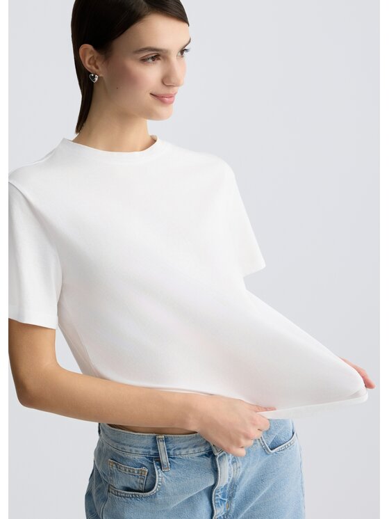 Liu Jo Liu Jo T-Shirt CA5392J630811111 Biały Regular Fit