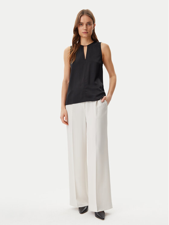 Calvin Klein Calvin Klein Top K20K208190 Czarny Regular Fit