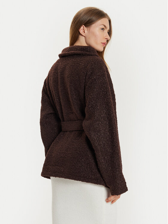 Gina Tricot Gina Tricot Зимно палто 24039 Кафяв Oversize