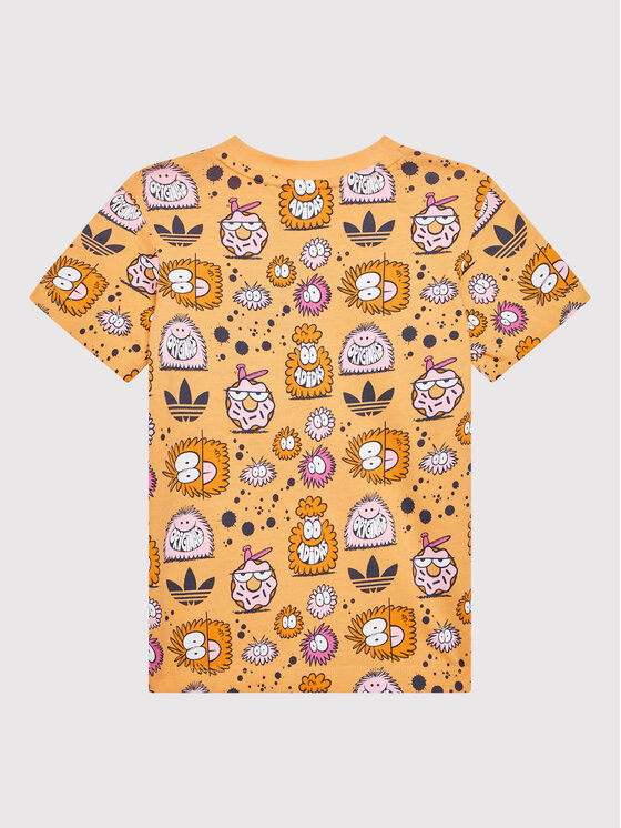 adidas adidas Majica KEVIN LYONS HC1987 Oranžna Regular Fit