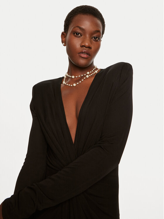 TWINSET TWINSET Estélyi ruha 242TP2360 Fekete Slim Fit