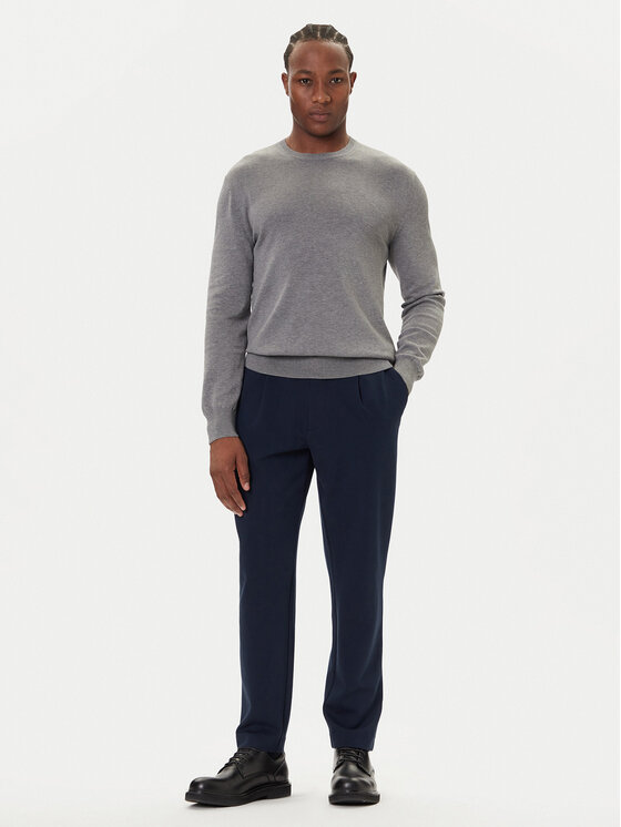 Calvin Klein Calvin Klein Megztinis LV040BM343 Pilka Regular Fit