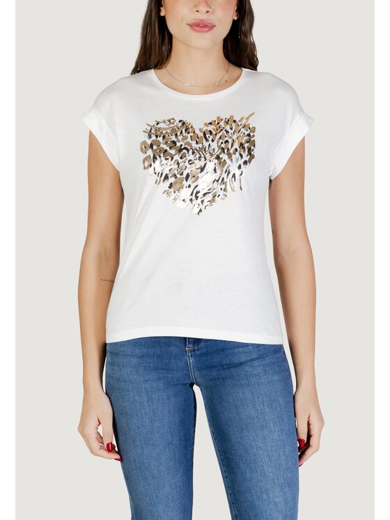 Morgan De Toi Morgan De Toi T-shirt 261-DLOUP Bianco Casual Fit