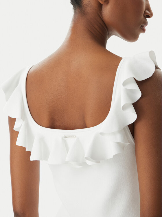 MICHAEL Michael Kors MICHAEL Michael Kors Vestito da giorno MS683CG33D Bianco Slim Fit