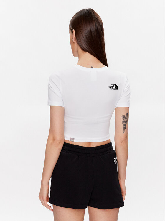 The North Face The North Face T-shirt NF0A55AO Bijela Cropped Fit