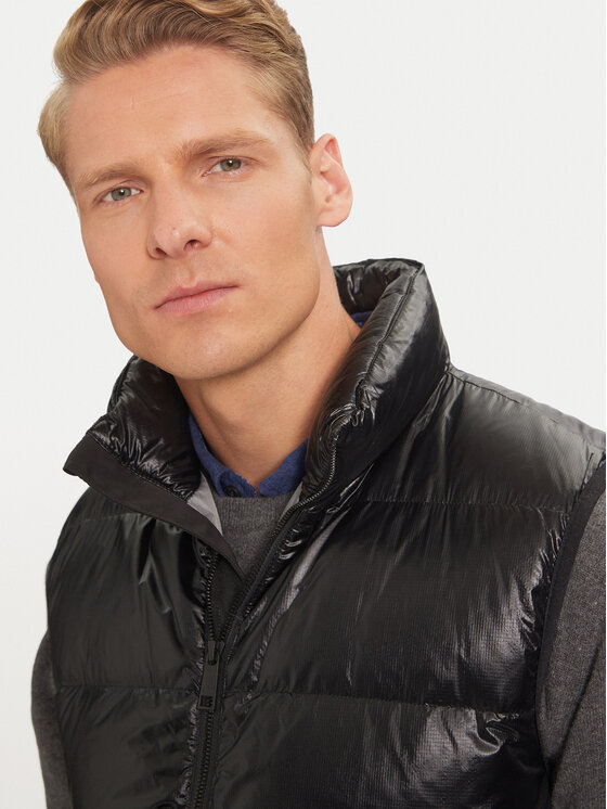 La Martina La Martina Bezrękawnik ZMO007 PA078 Czarny Regular Fit