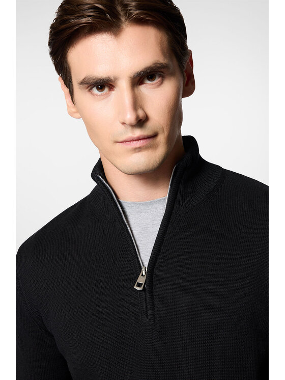 Próchnik Próchnik Sweter PM10 SW073224000040 Czarny Regular Fit