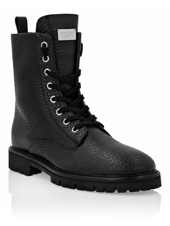 PHILIPP PLEIN PHILIPP PLEIN Šnurovacia obuv 1865 Čierna