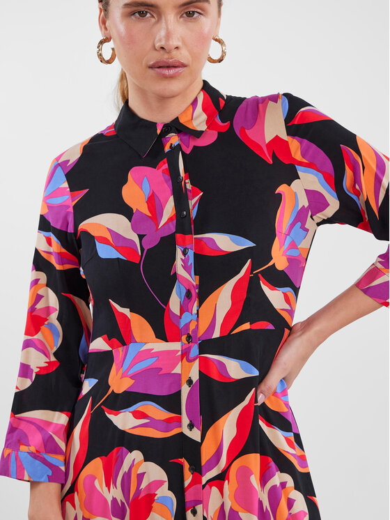 YAS YAS Рокля тип риза 26030726 Цветен Regular Fit