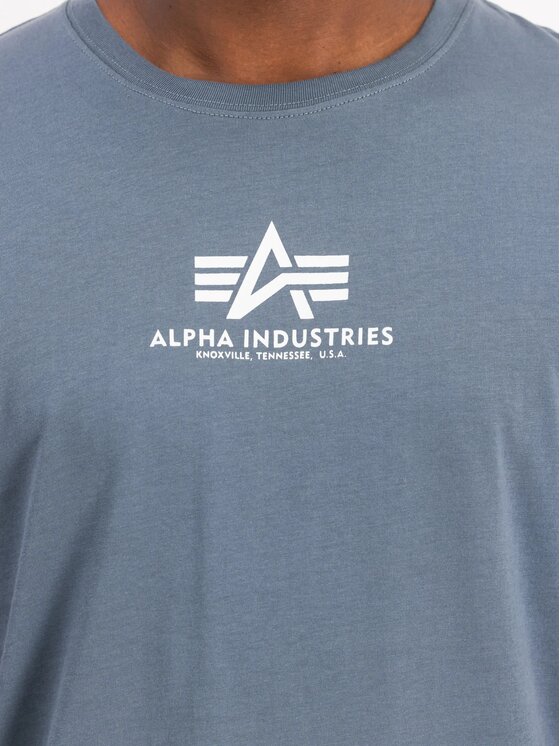 Alpha Industries Alpha Industries T-Shirt AI.118533 Niebieski Regular Fit