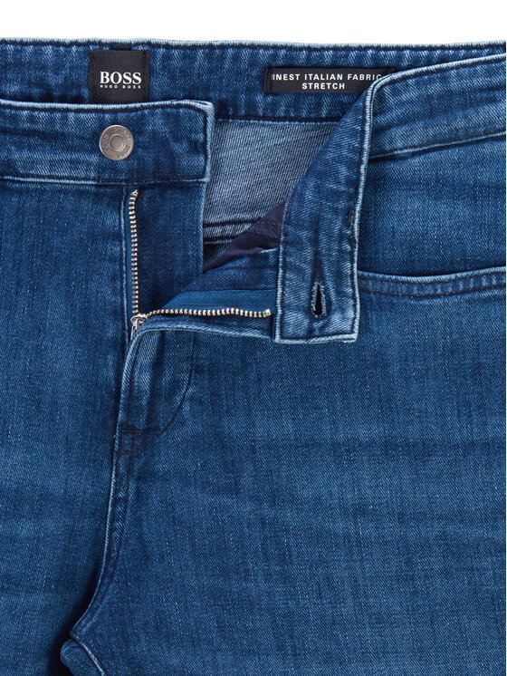 BOSS Boss Jeans hlače Delaware3-1 50443965 Mornarsko modra Slim Fit