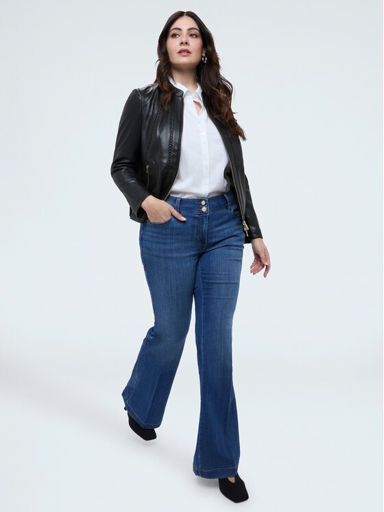 Fiorella Rubino Fiorella Rubino Giacca in similpelle R325T001299N033 Nero Regular Fit