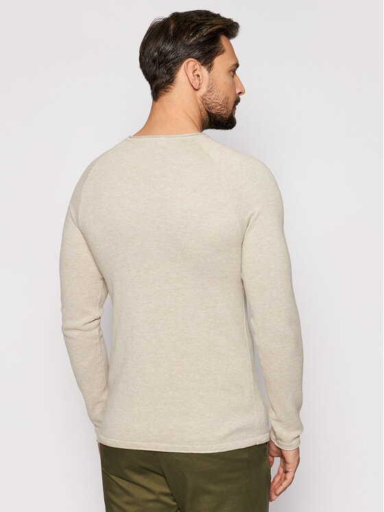 Jack&Jones Jack&Jones Sweter Hill 12157321 Beżowy Regular Fit