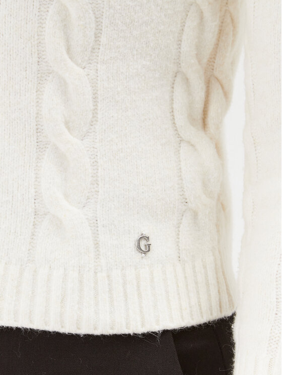 Guess Guess Džemperis W3BR40 Z3930 Écru Regular Fit