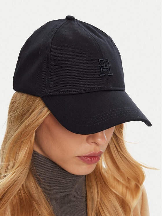 Tommy Hilfiger Tommy Hilfiger Cepure ar nagu Naval AW0AW16621 Tumši zils