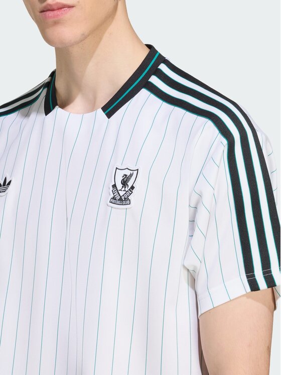 adidas adidas Koszulka techniczna Liverpool FC Terrace Icons Jersey Biały Loose Fit