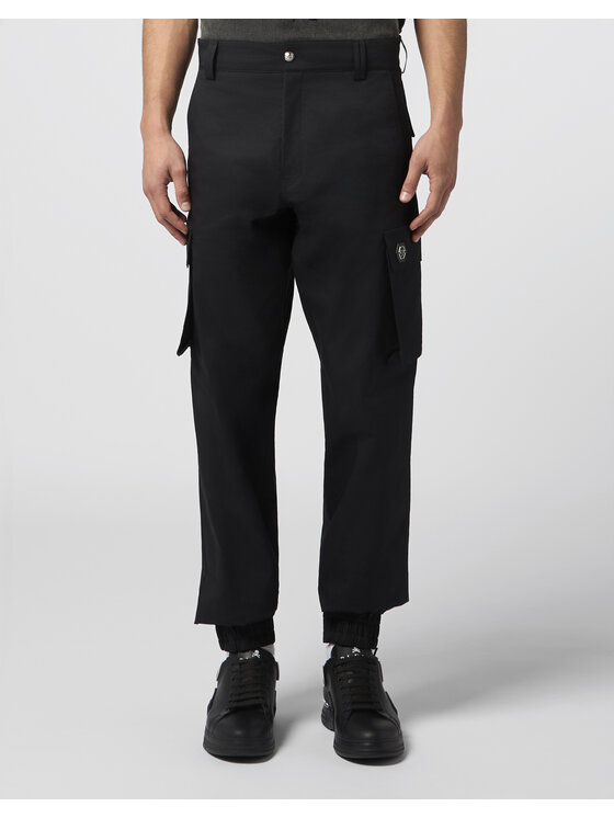 PHILIPP PLEIN PHILIPP PLEIN Spodnie cargo 29927 Czarny Cargo Fit