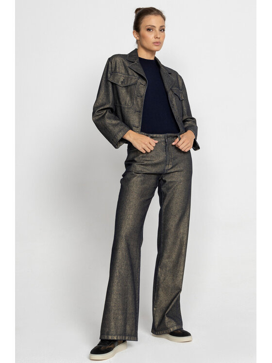 Deni Cler Milano Deni Cler Milano Jeansy W-DC-5276-D5-E6-59-1 Granatowy Loose Leg