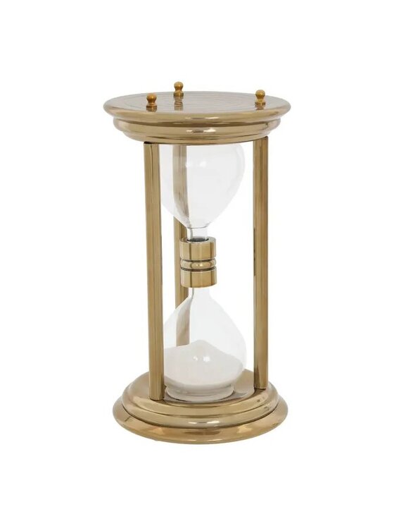 MIAhome MIAhome Figurka Klepsydra metalowa Gaya 30 cm Złoty