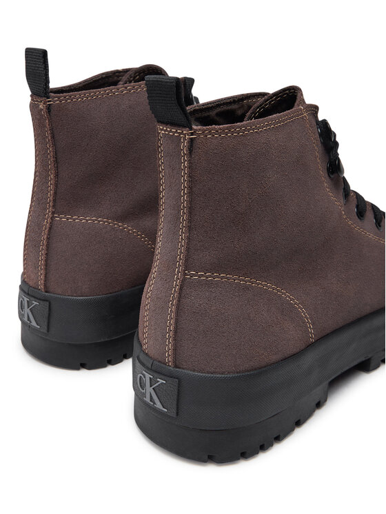 Calvin Klein Jeans Calvin Klein Jeans Pohodni čevlji Lugged Hybrid High Laceup Auth YM0YM01092 Rjava