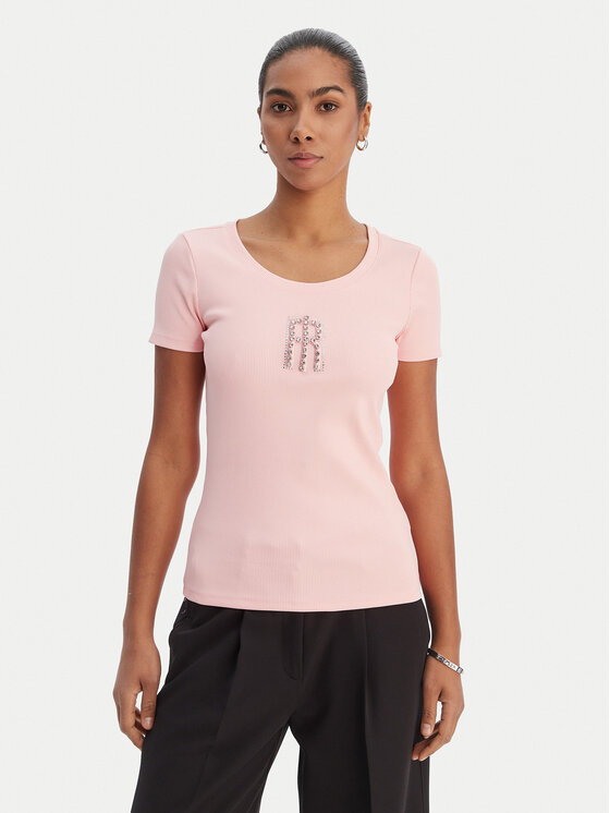 Fracomina Fracomina T-krekls FP26ST3001J42701 Koraļļu Slim Fit