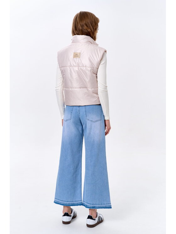 blue shadow blue shadow Bezrękawnik Andromeda Beżowy Regular Fit