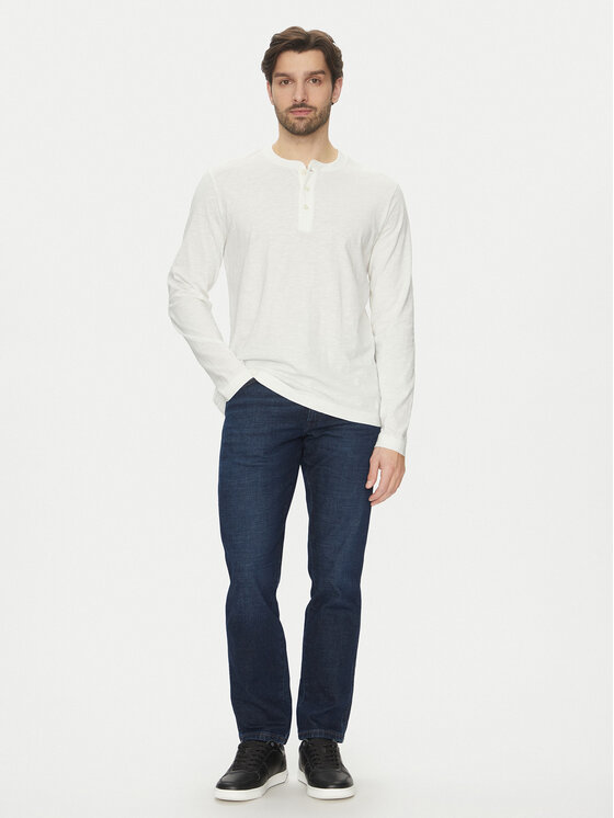 Marc O'Polo Marc O'Polo Pikkade varrukatega T-särk 522 2246 52064 Ekrüüvärv Regular Fit