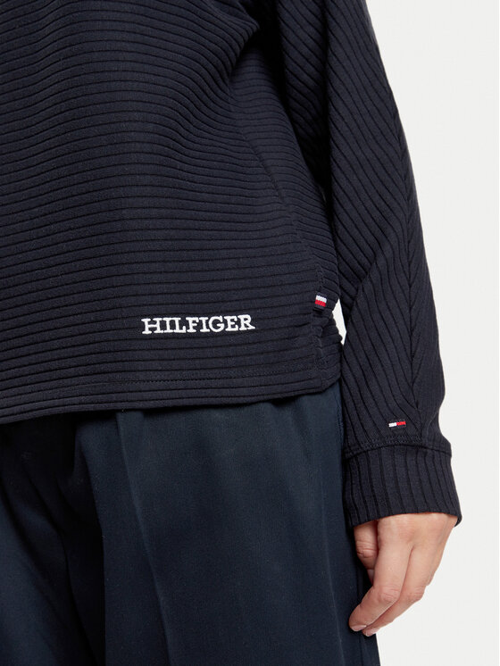 Tommy Hilfiger Tommy Hilfiger Džemperis ar kapuci UW0UW05583 Tumši zils Regular Fit