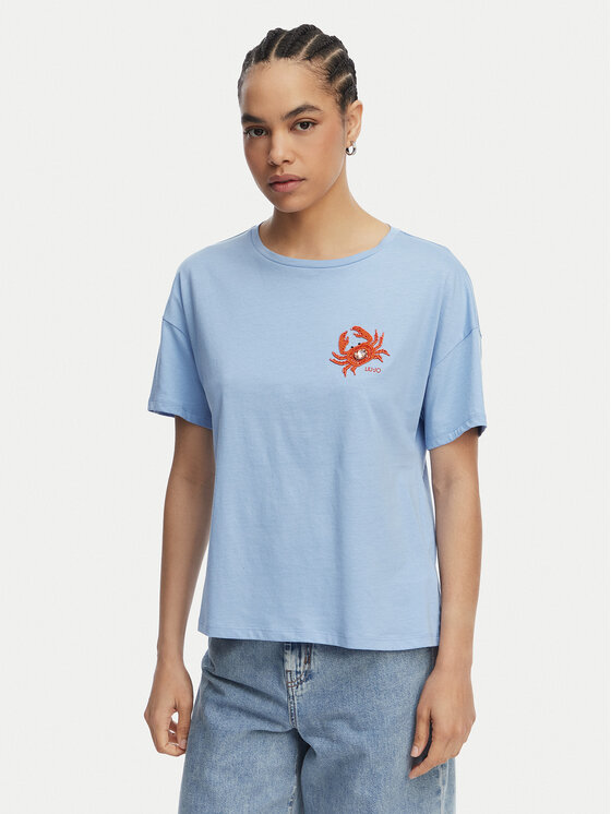 Liu Jo Liu Jo T-shirt WA6414 JS923 Plava Regular Fit